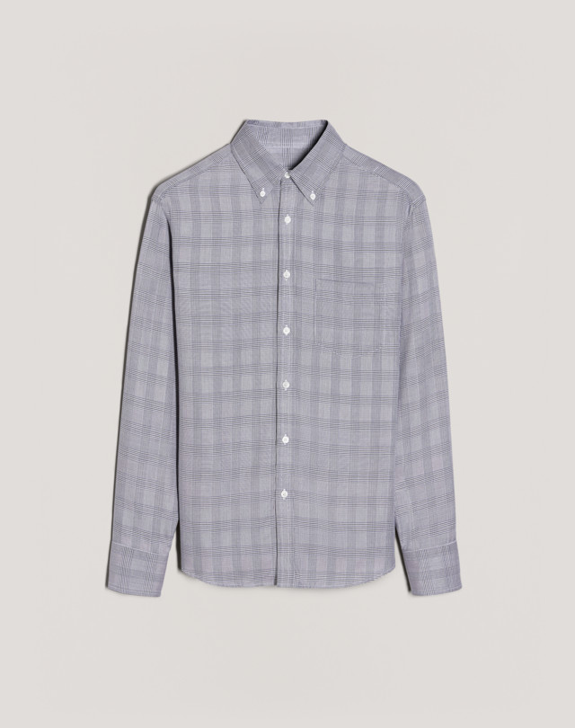 DUNHILL Lyocell Prince Of Wales Shirt LONG SLEEVE CASUAL SHIRTS Man f