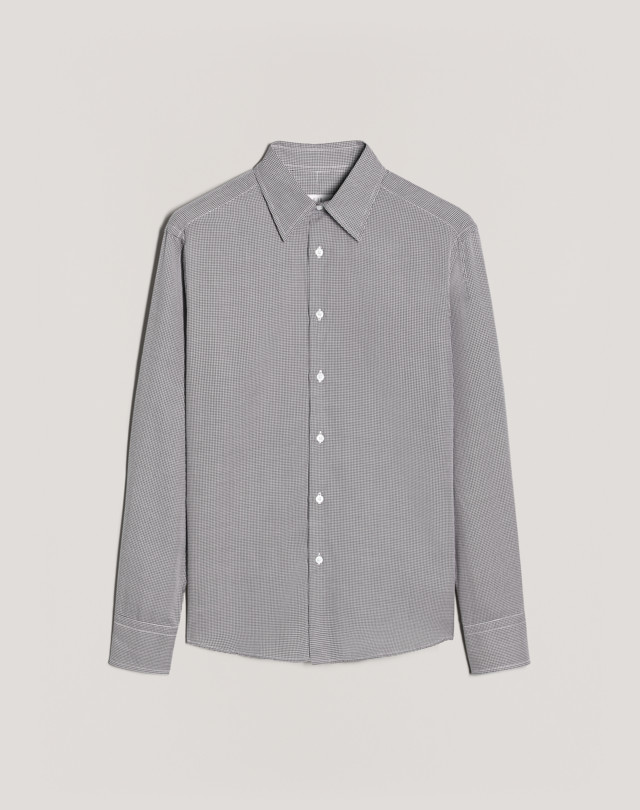 Men's Lyocell Puppytooth Shirt | dunhill DK