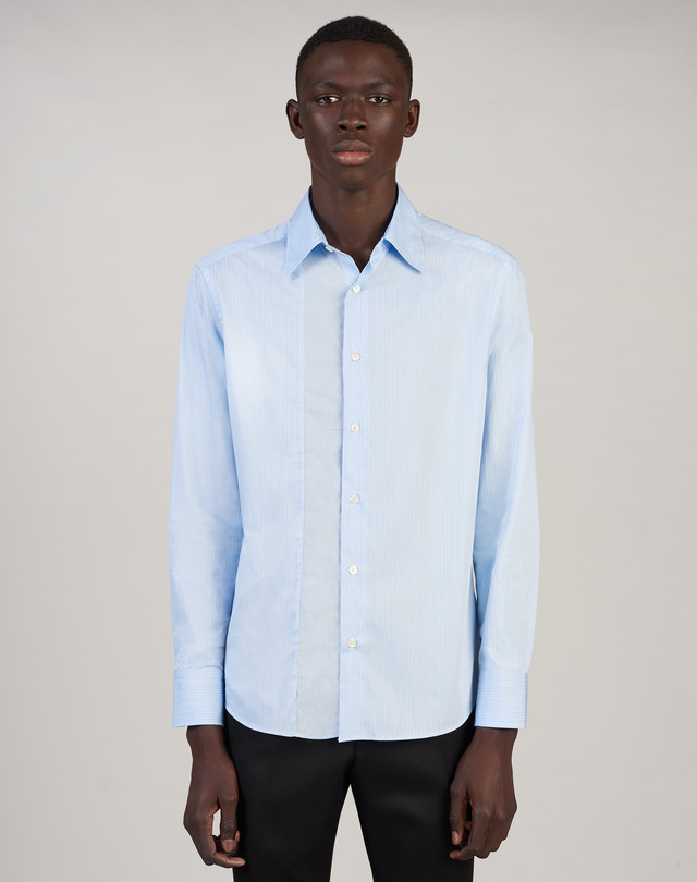 DUNHILL Cotton Mix Stripe Shirt LONG SLEEVE CASUAL SHIRTS Man f