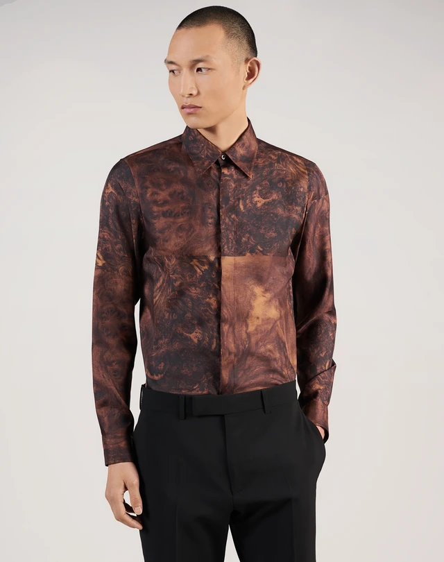silk formal shirts