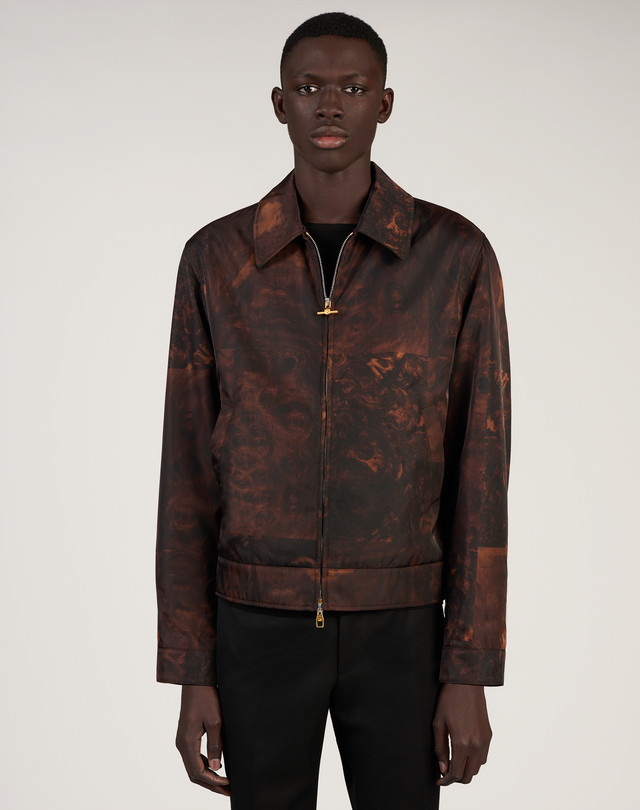 DUNHILL Walnut Dash Blouson BOMBER JACKETS Man f