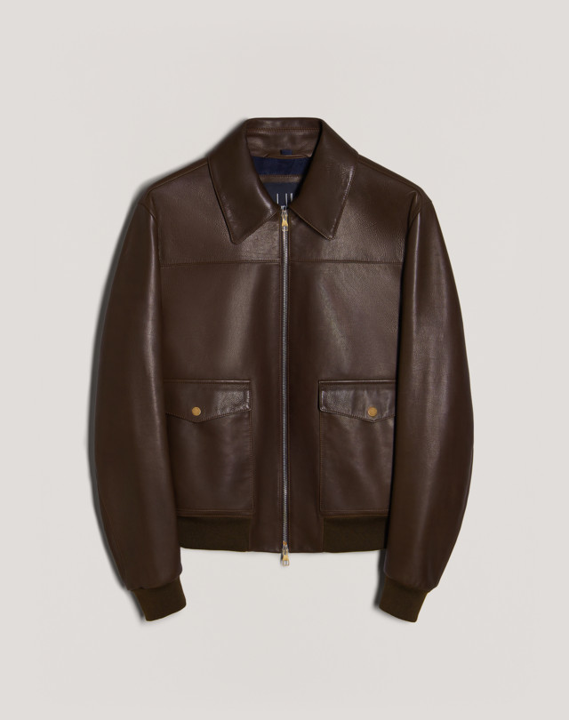 Men's Fitted Leather Blouson | dunhill US Online Store