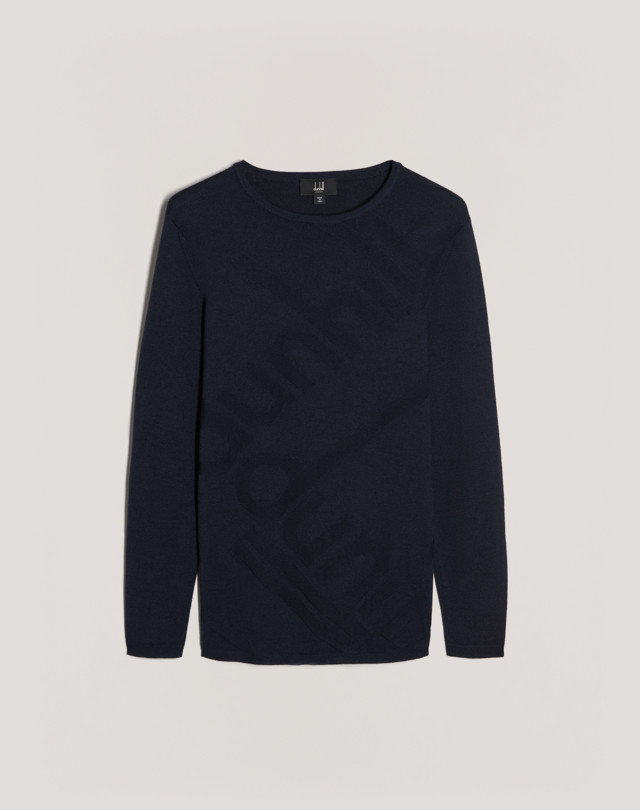 DUNHILL dunhill Longtail Merino Silk Crew JUMPERS Man f