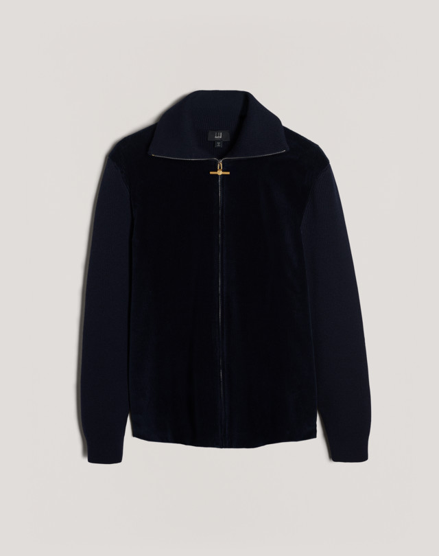 DUNHILL Veste en laine mérinos et en velours côtelé VESTES DE SPORT Homme f
