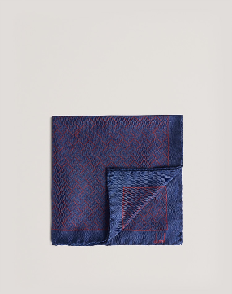 Pochette en soie de mûrier Abstract Longtail DUNHILL Pochette Homme Pochette en soie de mûrier Abstract Longtail f