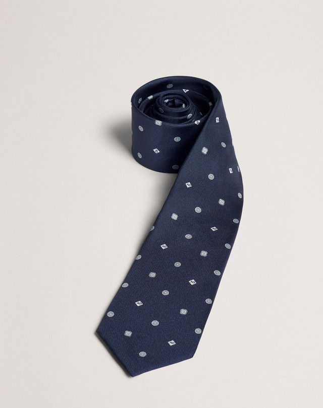 DUNHILL Cravate en soie imprimée Logo CRAVATES À IMPRIMÉS Homme f
