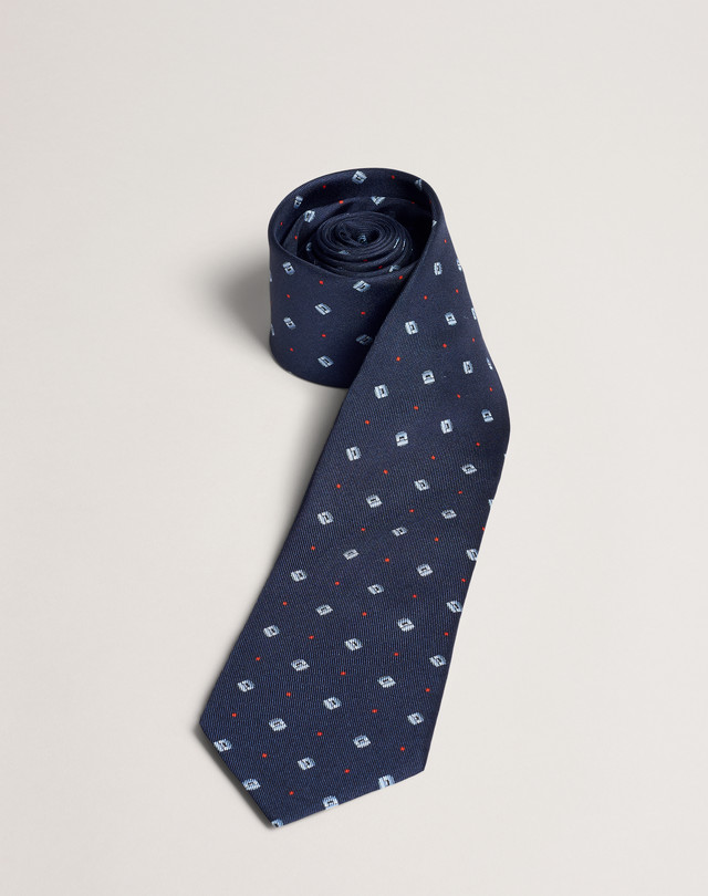 DUNHILL Hinge Cufflink Printed Tie PRINTED TIES Man f