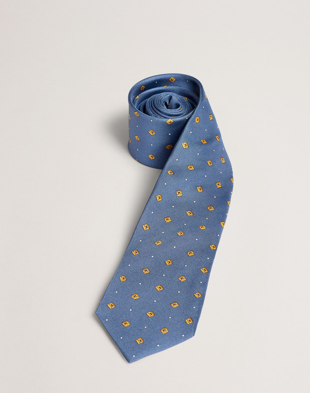 DUNHILL Hinge Cufflink Printed Tie PRINTED TIES Man f