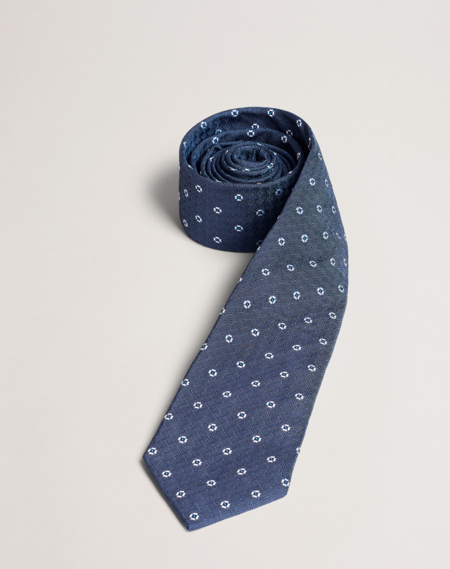 DUNHILL Textured Floral Neat Woven Tie PRINTED TIES Man f