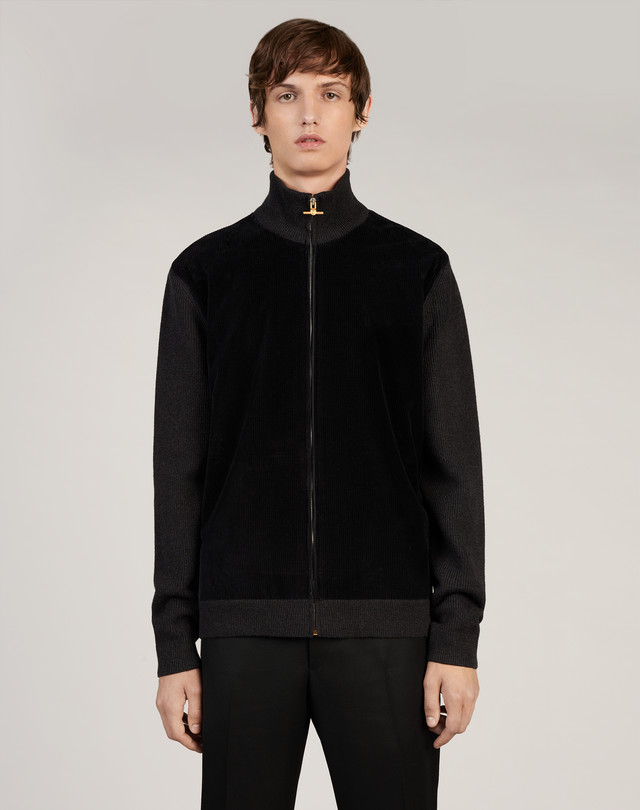 DUNHILL Merino Corduroy Front Track Top SPORTS JACKETS Man f