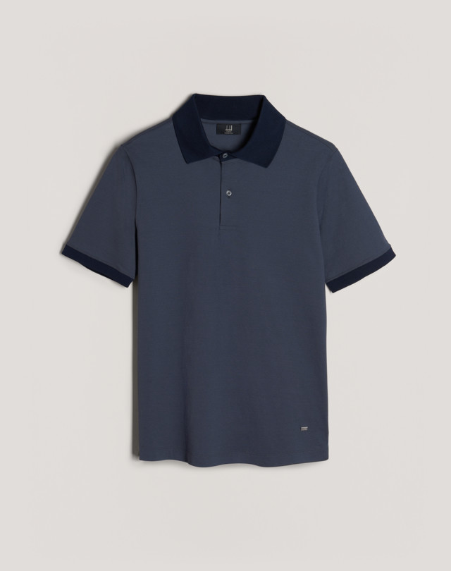 DUNHILL Stretch Cotton Pique Polo POLOS Man f