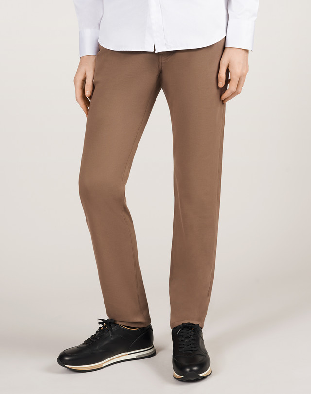 DUNHILL Cotton Cashmere 5 Pocket Trouser CHINOS Man f