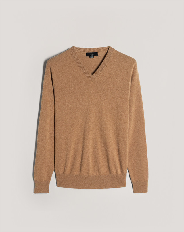 RED V-NECK CASHMERE DUNHILL MEN'S S/M