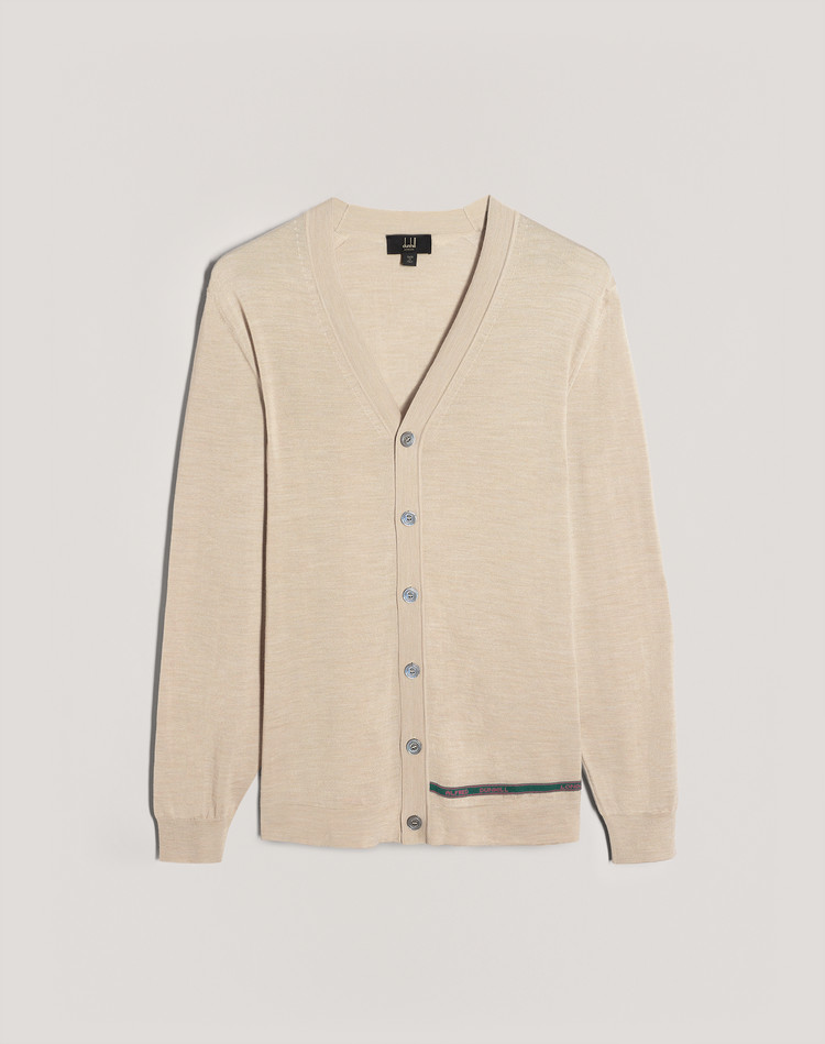 Selvedge Cardigan DUNHILL CARDIGANS Man Selvedge Cardigan f