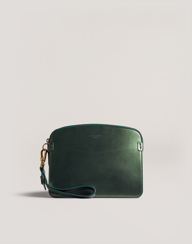 DUNHILL Duke Metallic Zipped Pouch POUCHES Man f