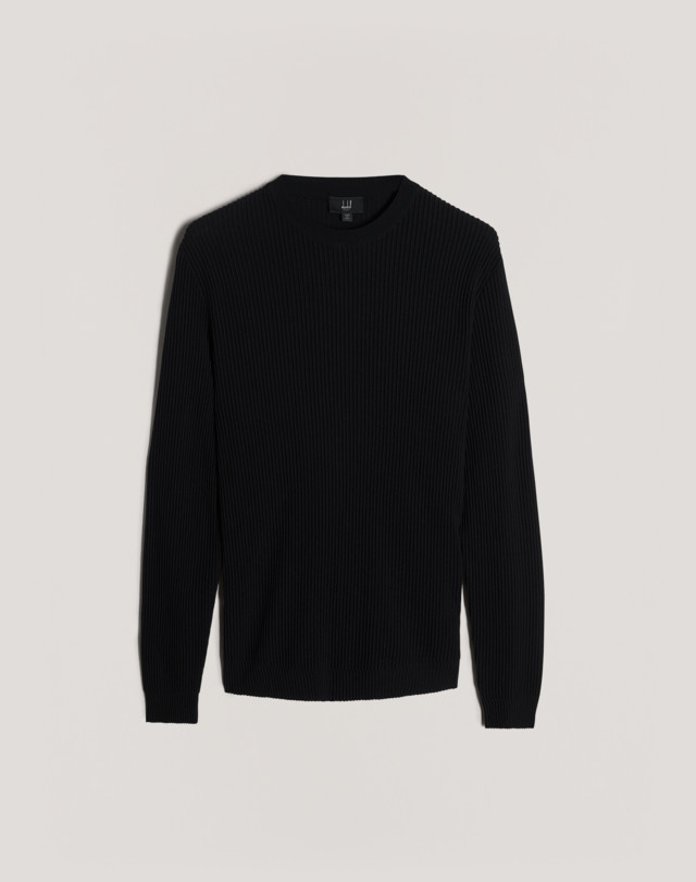 DUNHILL Engineered Rib Crew-Neck Jumper JUMPERS Man f