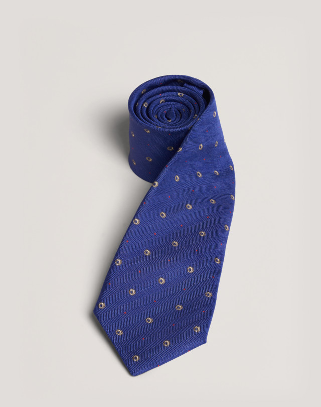 DUNHILL Hex Bolt Printed Silk Tie PRINTED TIES Man f