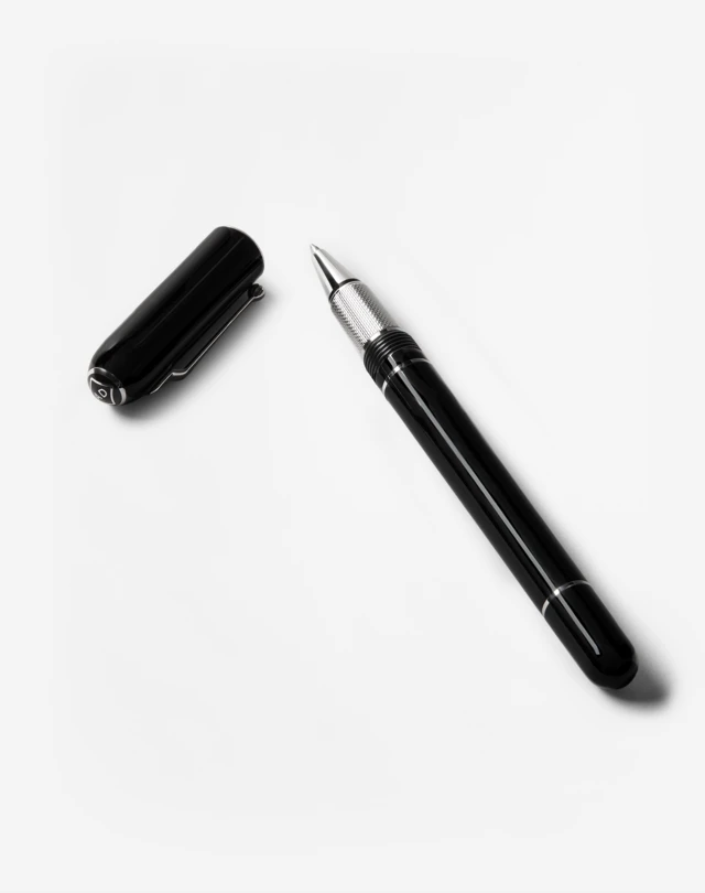 DUNHILL РУЧКА-РОЛЛЕР SIDECAR С ПОКРЫТИЕМ ЧЁРНОЙ СМОЛОЙ РУЧКА-РОЛЛЕР Для Мужчин r