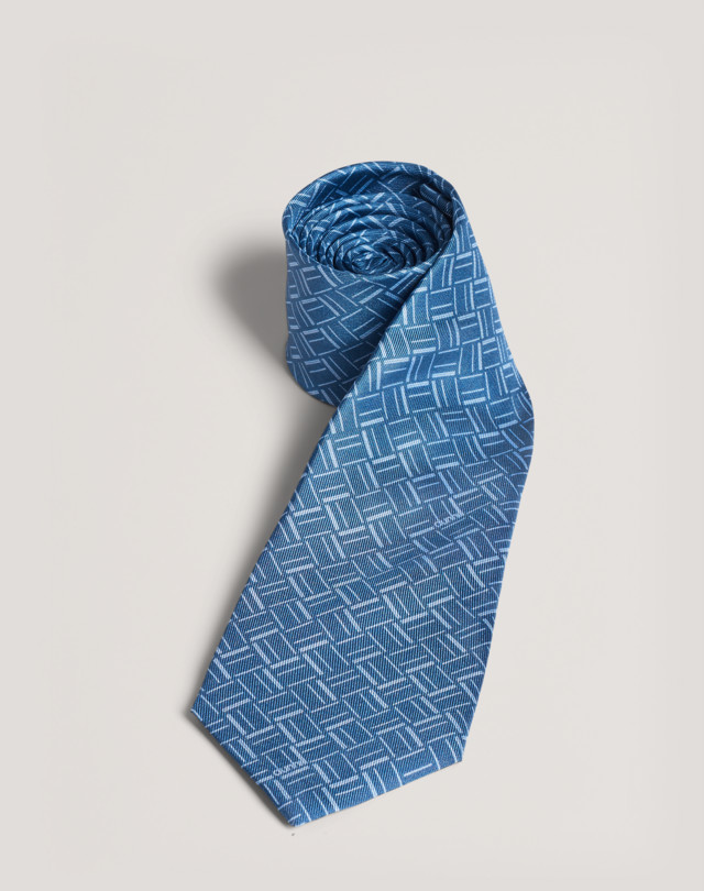 DUNHILL Abstract Longtail Printed Silk Tie PRINTED TIES Man f