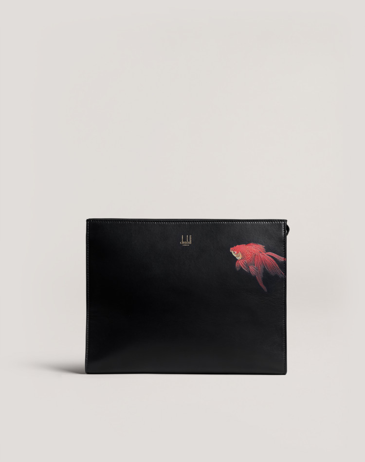 Pochette zippée Archive Goldfish DUNHILL POUCHES Homme Pochette zippée Archive Goldfish f