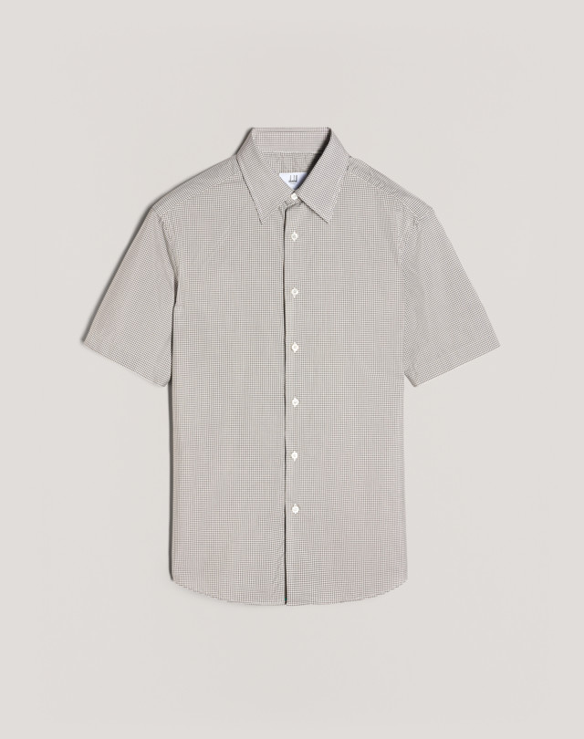 DUNHILL Mini Check SS Shirt SHORT SLEEVE CASUAL SHIRTS Man f