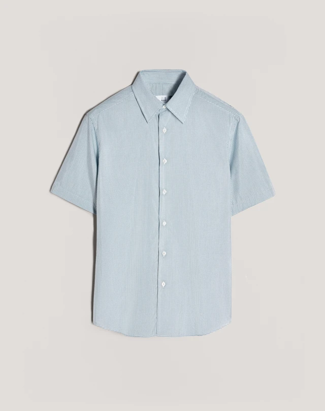 DUNHILL Mini Check SS Shirt SHORT SLEEVE CASUAL SHIRTS Man f