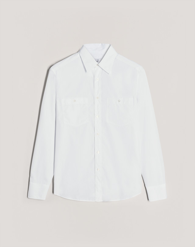 DUNHILL Poplin Work Shirt LONG SLEEVE CASUAL SHIRTS Man f