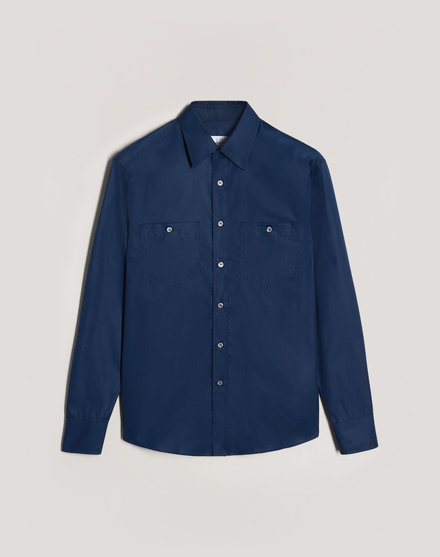 DUNHILL Poplin Work Shirt LONG SLEEVE CASUAL SHIRTS Man f