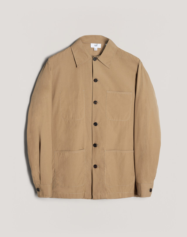 DUNHILL Washed Ripstop Chore Shirt CAMICIE CASUAL MANICHE LUNGHE Uomo f