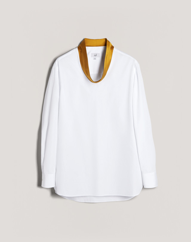 DUNHILL Рубашка с широким галстуком Рубашка casual, длинный рукав Для Мужчин f