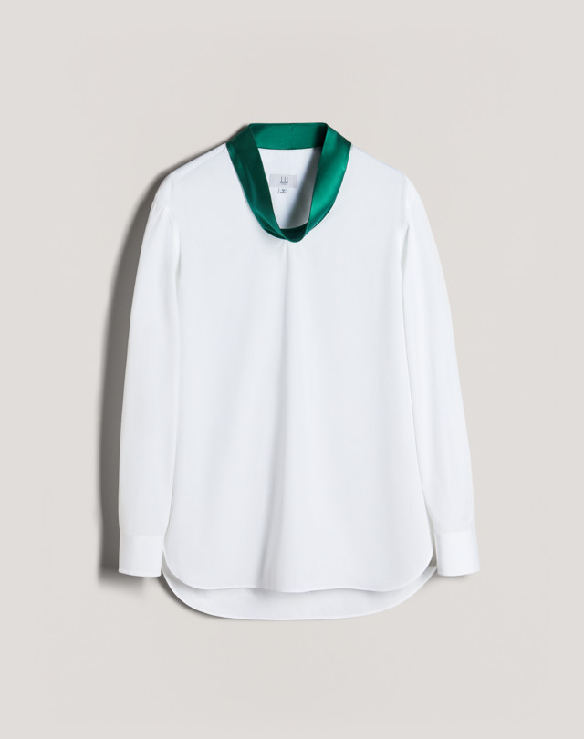 DUNHILL Cravat-Neck Shirt LONG SLEEVE CASUAL SHIRTS Man f