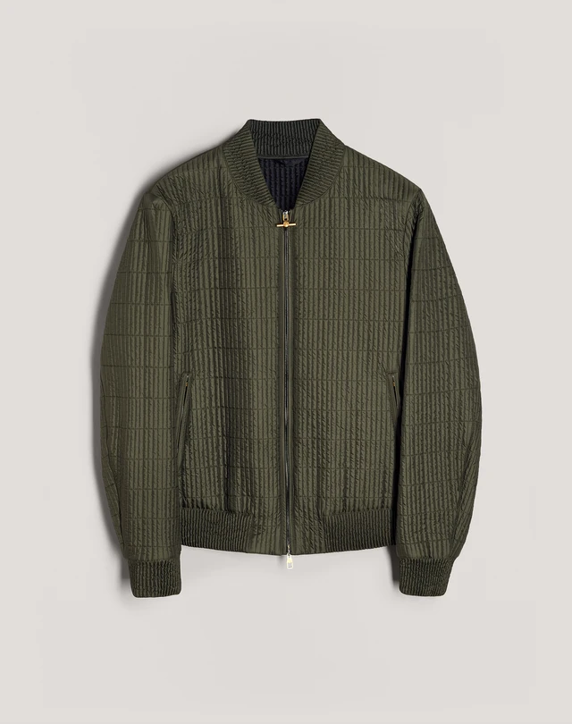DUNHILL Rolla Quilt Bomber BOMBER JACKETS Man f