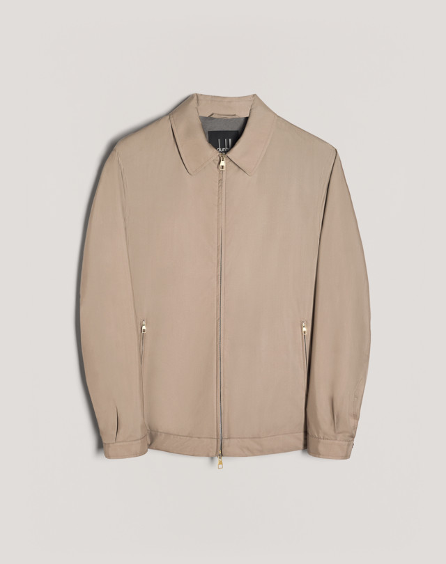 Men's Lightweight Silk Harrington Jacket