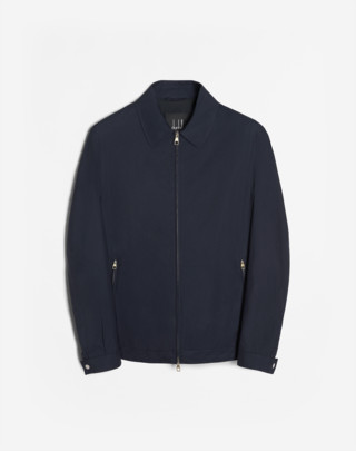 Lightweight Silk Harrington Jacket