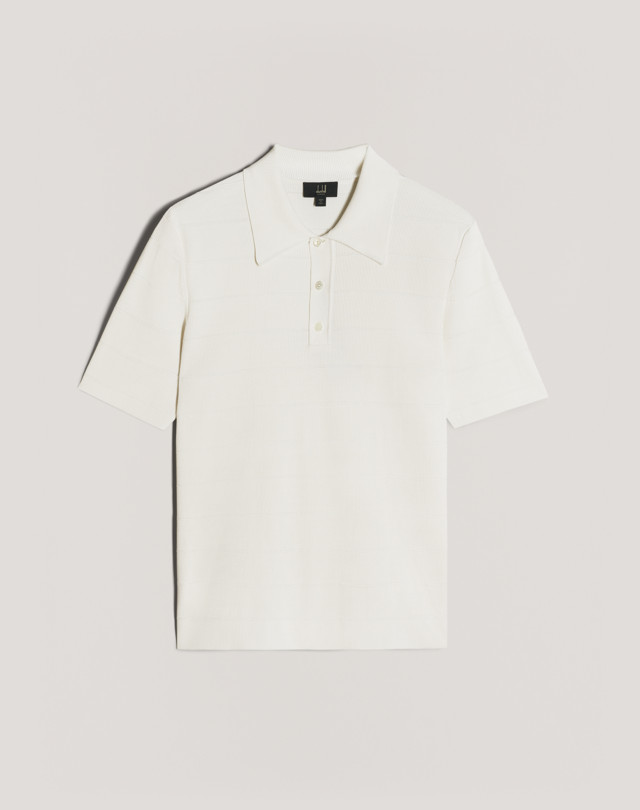 DUNHILL GESTRICKTES POLOSHIRT Herren f