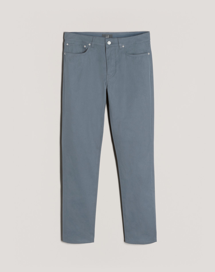 Cotton Twill 5-Pocket Trouser DUNHILL CHINOS Man Cotton Twill 5-Pocket Trouser f