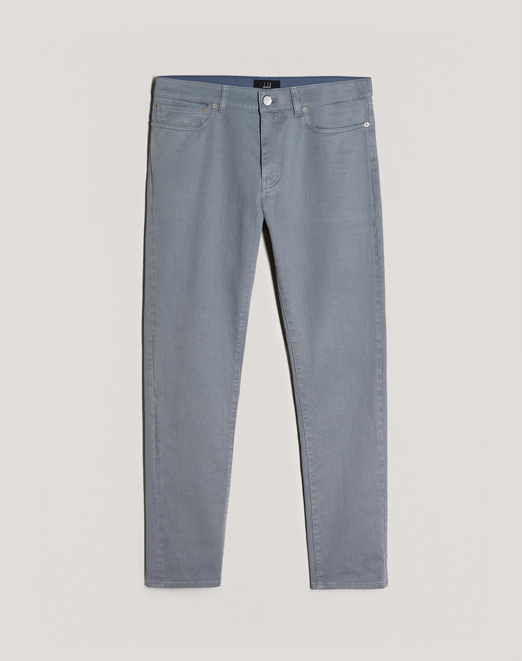 Cotton Twill 5-Pocket Trouser DUNHILL CHINOS Man Cotton Twill 5-Pocket Trouser f