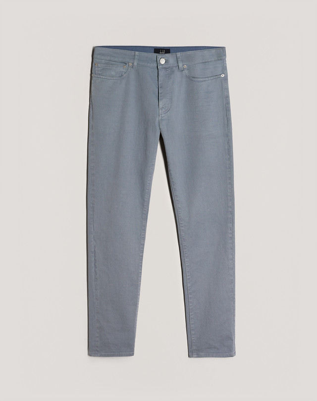 DUNHILL Cotton Twill 5-Pocket Trouser CHINOS Man f