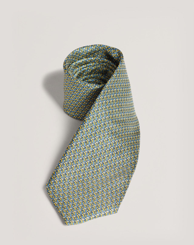 DUNHILL Bar Puller Printed Silk Tie PRINTED TIES Man f