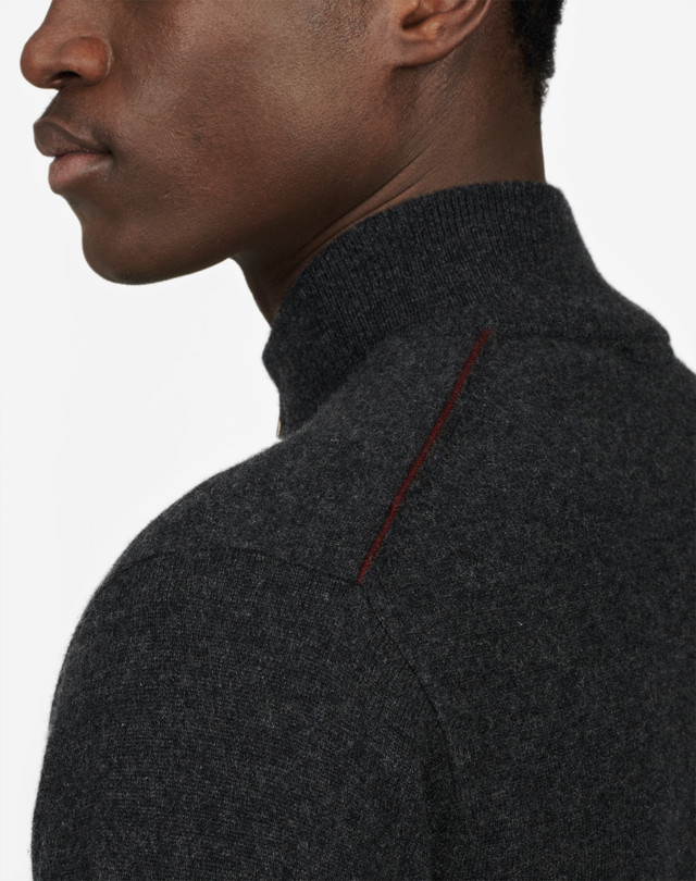 DUNHILL CASHMERE ZIP THROUGH JUMPERS Man a