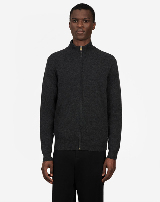 DUNHILL CASHMERE ZIP THROUGH JUMPERS Man d