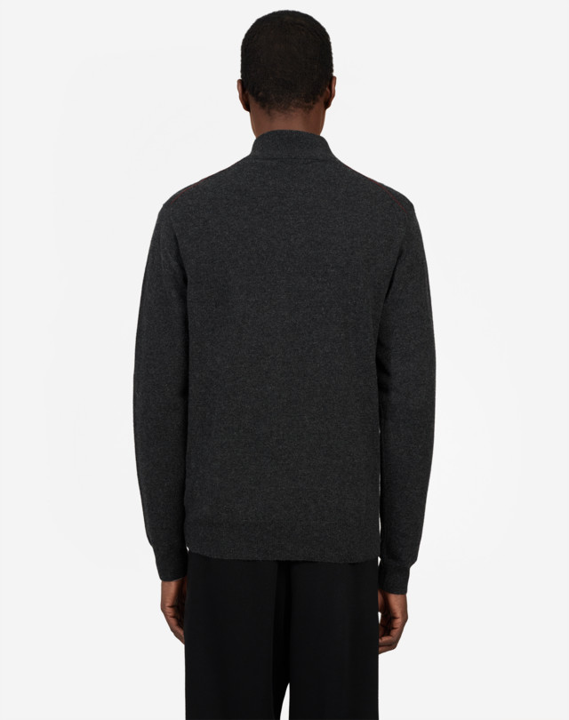 DUNHILL CASHMERE ZIP THROUGH JUMPERS Man e