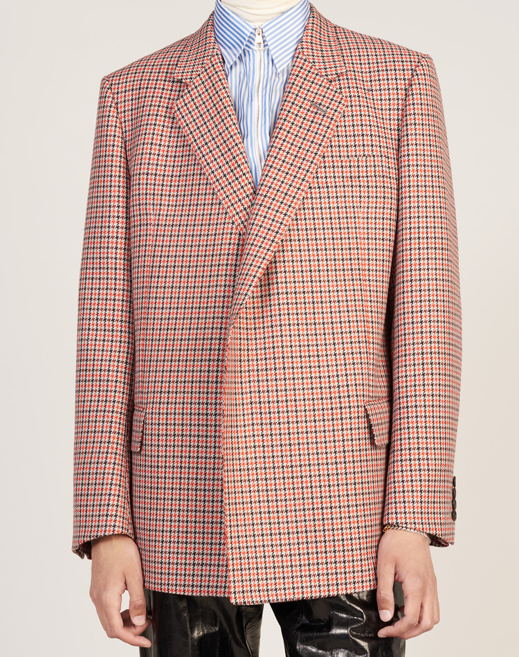 red wrap jacket