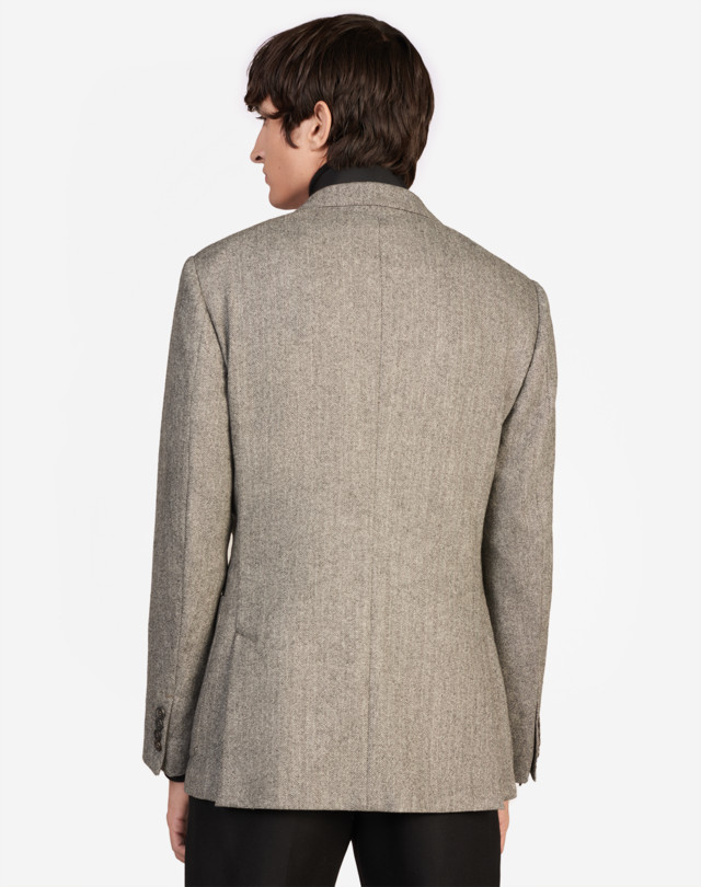 DUNHILL WOOL CASHMERE HERRINGBONE MAYFAIR JACKET BLAZER Man e