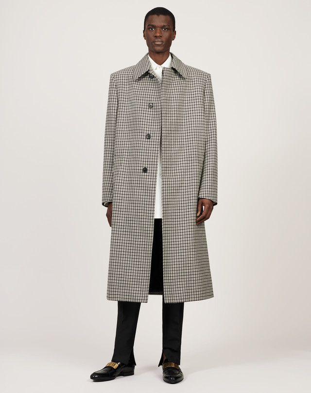 Men's WOOL CHECK COAT | dunhill HK Online Store