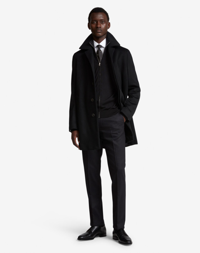 DUNHILL WOOL CASHMERE CAR COAT TOP COATS Man r