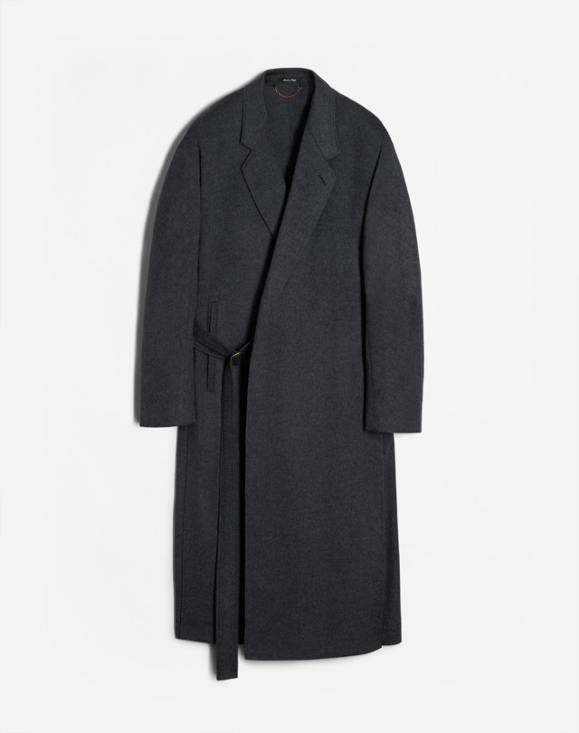DUNHILL WOOL CASHMERE KIMONO COAT TOP COATS Man f