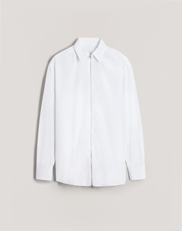 DUNHILL COTTON ZIP SHIRT LONG SLEEVE CASUAL SHIRTS Man f