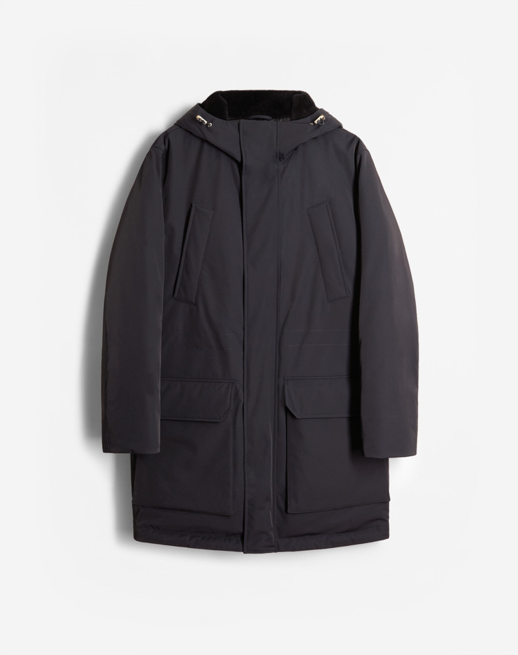 DUNHILL DOWN JACKETS Man HOODED DOWN PARKA f