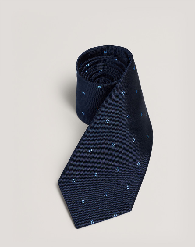 DUNHILL RECTANGLE MOTIF TIE PRINTED TIES Man f
